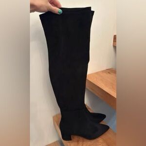 Steve Madden Black Over the Knee Boots